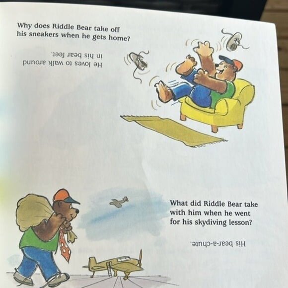 Rare Vintage Soft Cover Bear-ly Bear-able riddles, jokes and knock-knocks - Picture 7 of 8